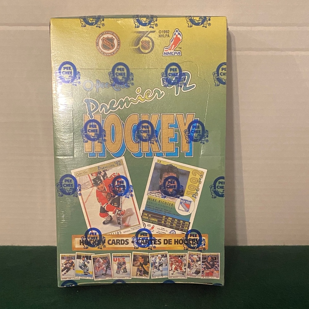 1992 o-pee-chew premier Hockey NHL wax box Factory Sealed